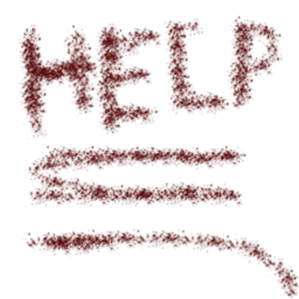 Scary Blood Writing Roblox decal