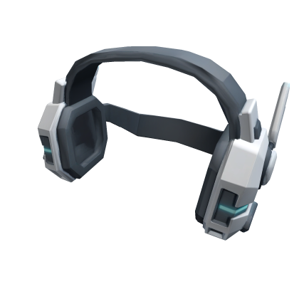 Mecha Cyber Headset Sensors [Cyan] Roblox item
