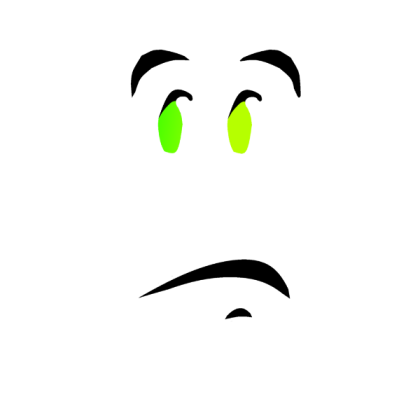 Green/Yellow Gradient Eye Roll Roblox decal