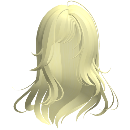 messy moe windy ethereal long hair yellow