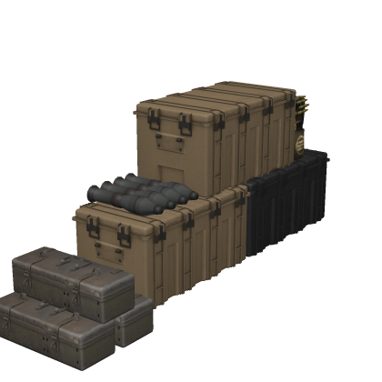 [NEW!] Military Boxes Supplies Crate Tent Base Cam