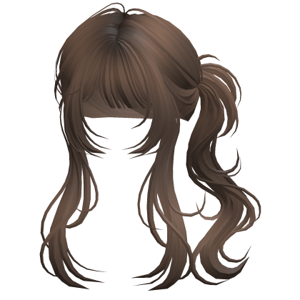 Messy Vamp Cyber Wolfcut Ponytail Light Brown Roblox item