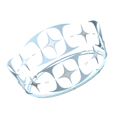 Pastel Blue Tilted Floating Crown Roblox item