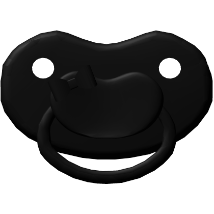 ♡ black emo kawaii cute little baby pacifier