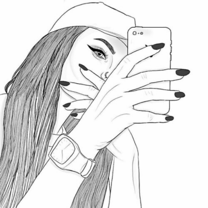 Outline Girl Roblox decal
