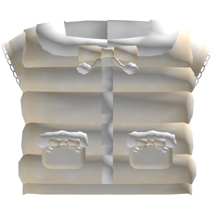 ♡ Cute Cozy Winter Puffer Vest in Yellow Roblox item