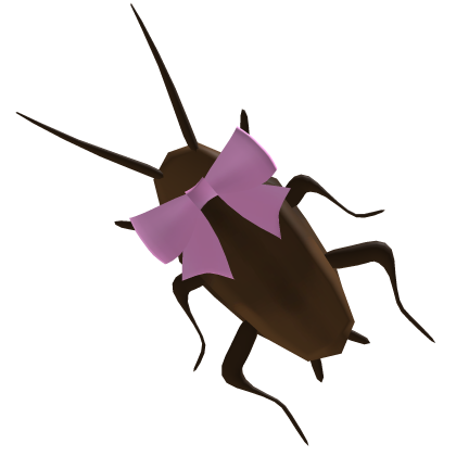 roach with bow hairclip Roblox item