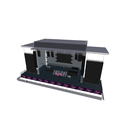 out door fest stage music event light decor map