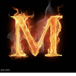 The m on fire