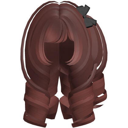 red kawaii dolly lolita curls w bow Roblox item