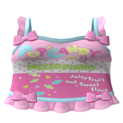♡ pop candy mezzo piano tweencore tank top 🩵 Roblox item