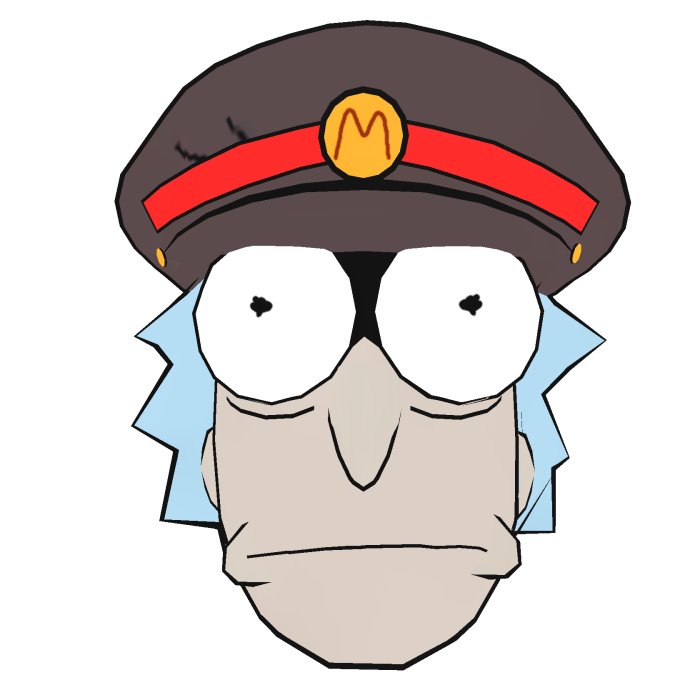 (Pocket Mortys) Mysterious Rick Head
