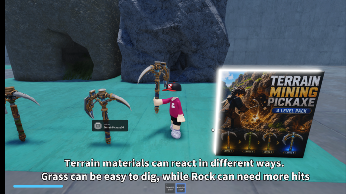 Terrain Mining Pickaxe - 4 Level Pack preview 4