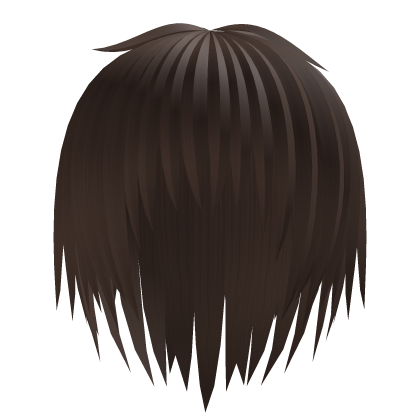 Brown Messy Anime Vkei Emo Boy Hair Roblox item