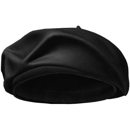 Black Fabric Beret