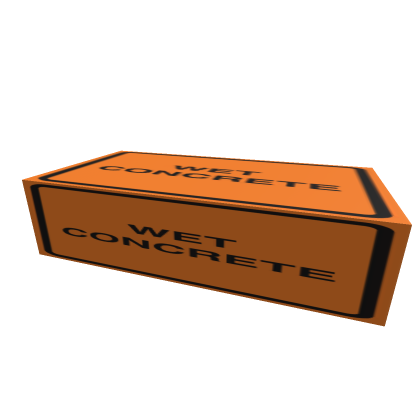 wet concrete