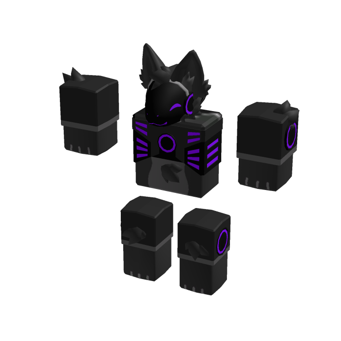 Purple Furry Protogen Mini Me