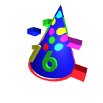 Glitches 16th Birthday Hat