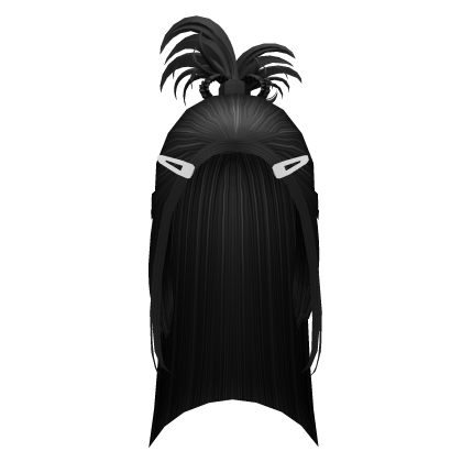 Black Y2K Spikey Hair w Berrets Roblox item
