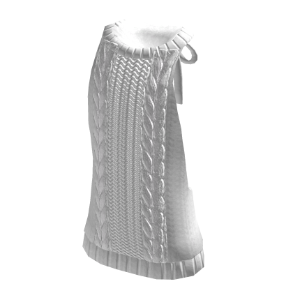 White Sleeveless Sweater thumbnail