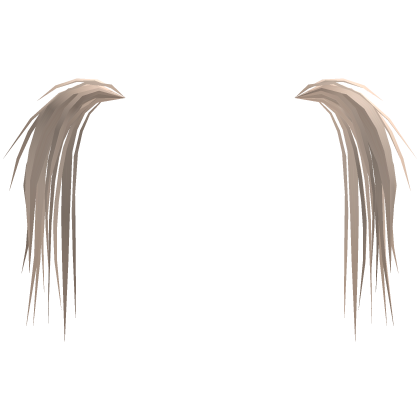 ♡ : blonde messy emo pigtail hair extensions Roblox item