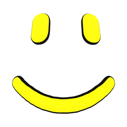 Yellow Neon Smile Face (3D) Roblox item