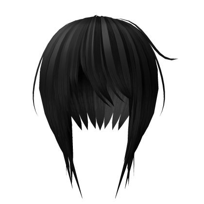 Y2K Pastel Black Side-Sweep Hair Roblox item
