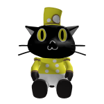 Shoulder-Riding Cat Conductor