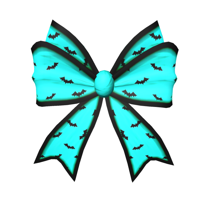 Light Blue Halloween Hair Bow