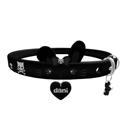 . ‿ ♡emo goth bunny collar 1.0 ! !