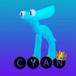 Cyan rainbow friends