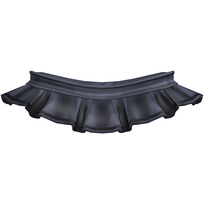 Simple school cute short navy blue shiny skirt