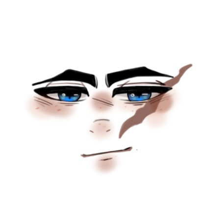 Male face blue eyes Roblox decal