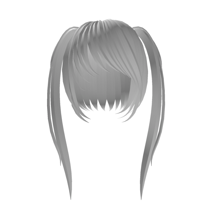  white vkei scene pigtails