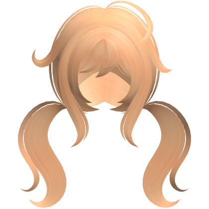 kawaii messy tweencore pigtails in ginger