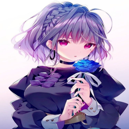 Purple anime girl Roblox decal