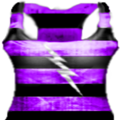 [T.D] Thunerbolt Tank Top - Purple Front Roblox decal