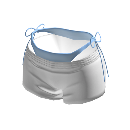 Whale Tail Summer Shorts W Blue Bikini Bottoms thumbnail