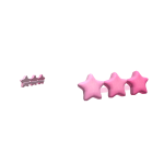 Pink Star Hair Clips