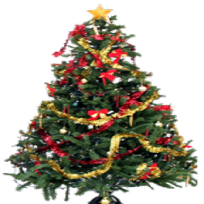 christmas tree- transparent Roblox decal
