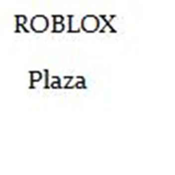 ROBLOX Plaza