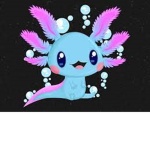 cute blue axoloto crew