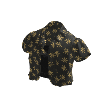 Black Floral Oversized Shirts [PBR]