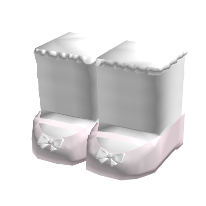 kawaii little mary jane shoes in pink white