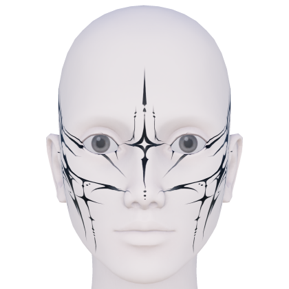 Gothic Cyber Tribal Face Makeup V2