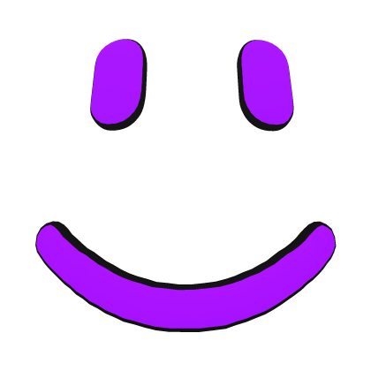 Purple Neon Smile Face (3D) Roblox item
