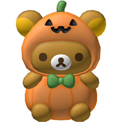 Halloween Cute Pumpkin Rila Bear Back Plush