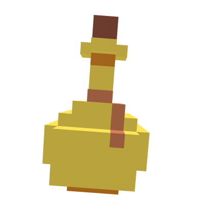 8-Bit Golden Magic Potion Bottle thumbnail