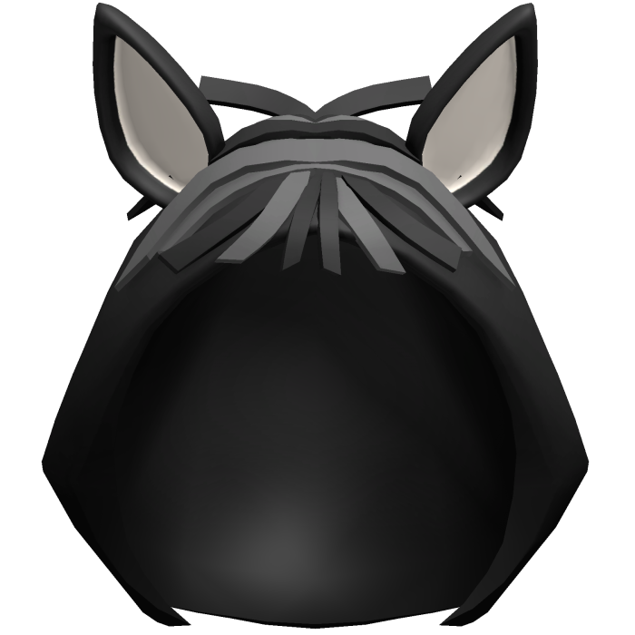 Black Kawaii Horse Plush Hood