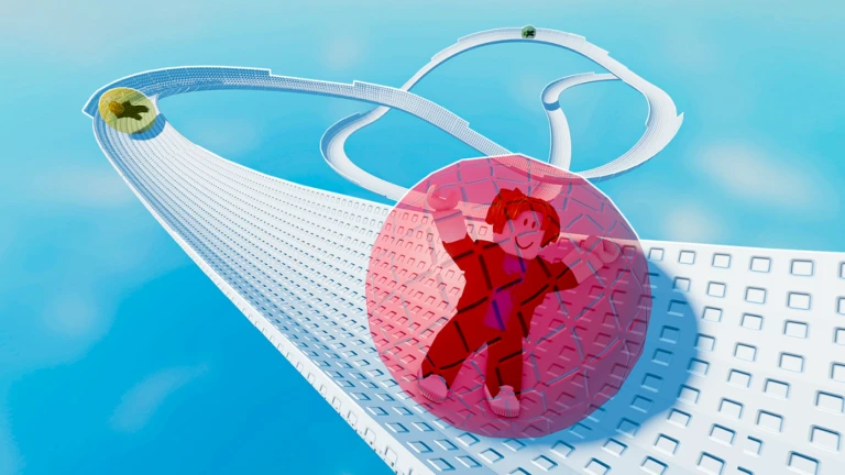 Ride A Ball Down A Slide